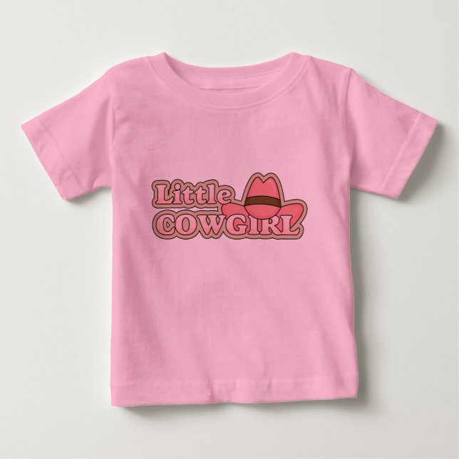 Little Cowgirl - Girls Western Tee Shirt (Framsida)