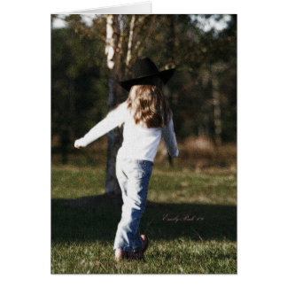 Little Cowgirl Hälsningskort