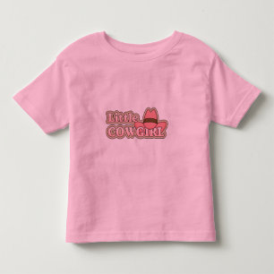Little Cowgirl Hat - Girls Western T-shirt