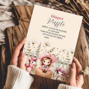 Little Cowgirl på Way Diapper Raffle Tilläggskort