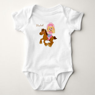 Little Cowgirl Personlig Tee Shirt