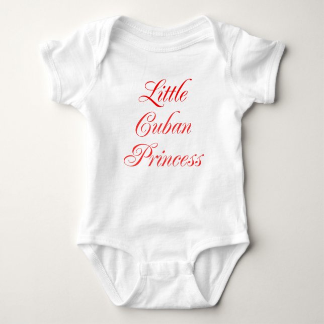 Little Cuban Princess T Shirt (Framsida)