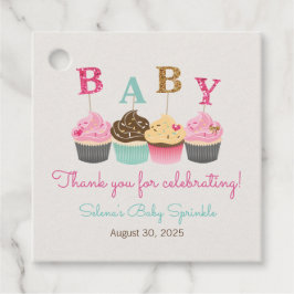 Little Cupaka Baby Sprinkle eller Baby Shower Gåvor Etiketter