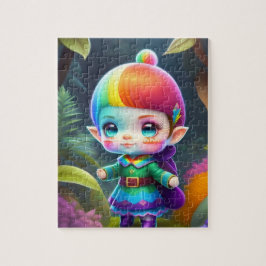 Little Cute Elf Girl Pussel