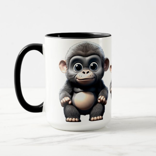 Little Cute Gorilla Mugg (Vänster)
