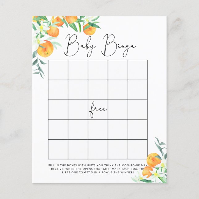 Little cutie Baby dusch bingo-spel (Framsida)