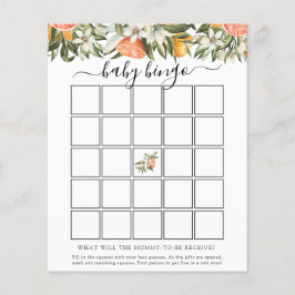 Little Cutie Baby Shower Bingo-spelkort