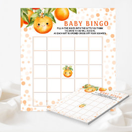 Little Cutie Baby Shower Bingo-spelkort Anteckningsblock