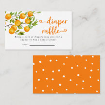 Little Cutie Baby Shower Diaper Raffle Biljett