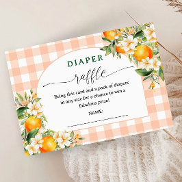Little Cutie Baby Shower Diaper Raffle Cards Tilläggskort