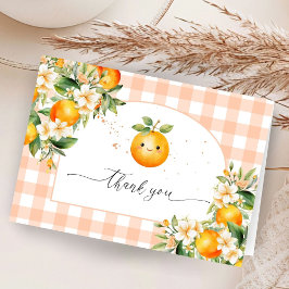 Little Cutie Baby Shower Foldat tackkort