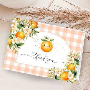 Little Cutie Baby Shower Foldat tackkort
