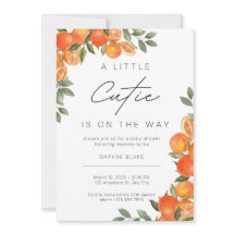 Little Cutie Baby Shower Gender Neutral-inbjudan