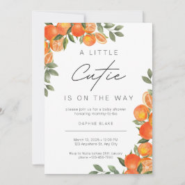 Little Cutie Baby Shower Gender Neutral-inbjudan Inbjudningar