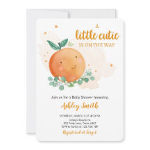 Little Cutie Baby Shower Greenery Gender Neutral I