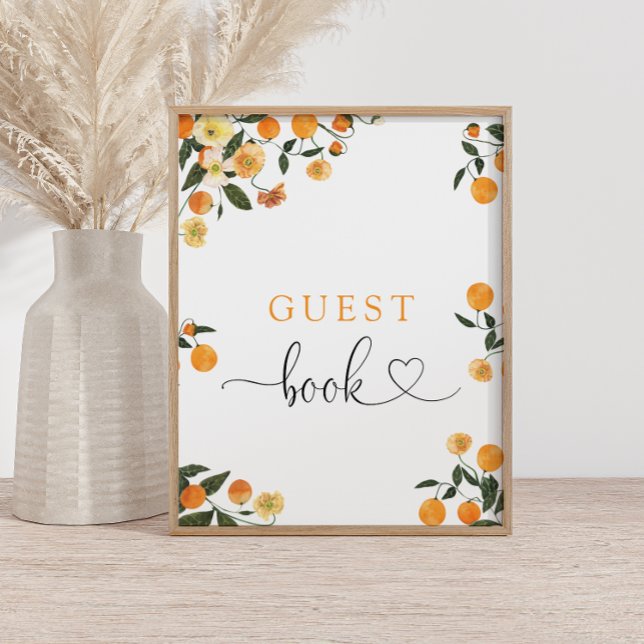 Little Cutie Baby Shower Guest Bok Poster (Skapare uppladdad)