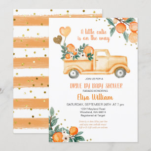 Little Cutie Baby Shower-inbjudan Inbjudningar