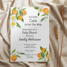 Little Cutie Baby Shower-inbjudan Inbjudningar