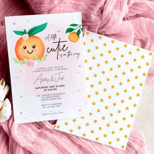 Little Cutie Baby Shower-inbjudan Inbjudningar