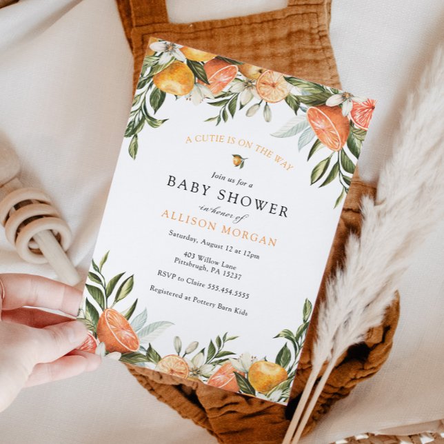 Little Cutie Baby Shower-inbjudan Inbjudningar (Skapare uppladdad)