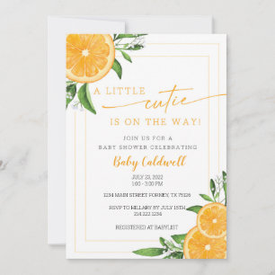 LITTLE CUTIE BABY SHOWER INBJUDNINGAR