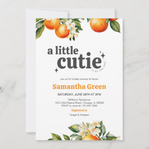 Little Cutie Baby Shower Inbjudningar