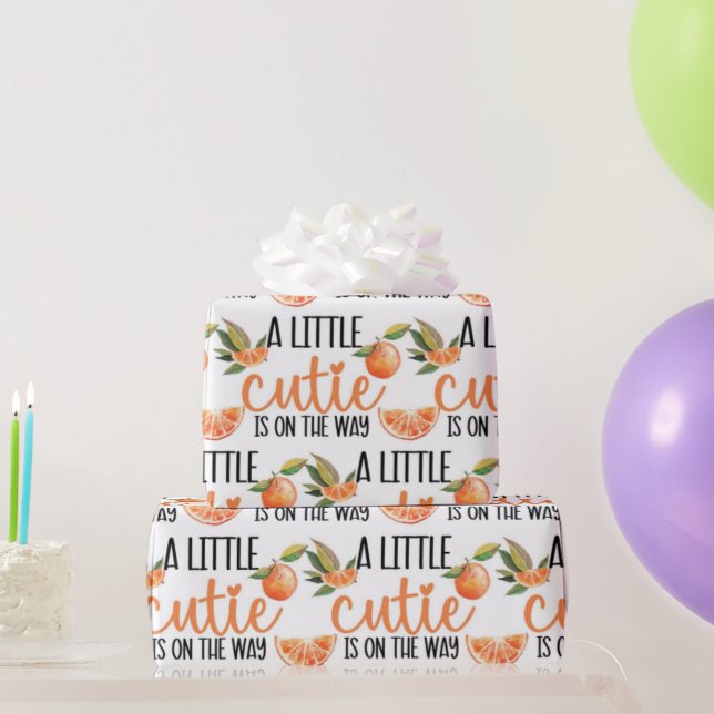 LITTLE CUTIE BABY SHOWER MÖNSTER PRESENTPAPPER (Festgåvor)
