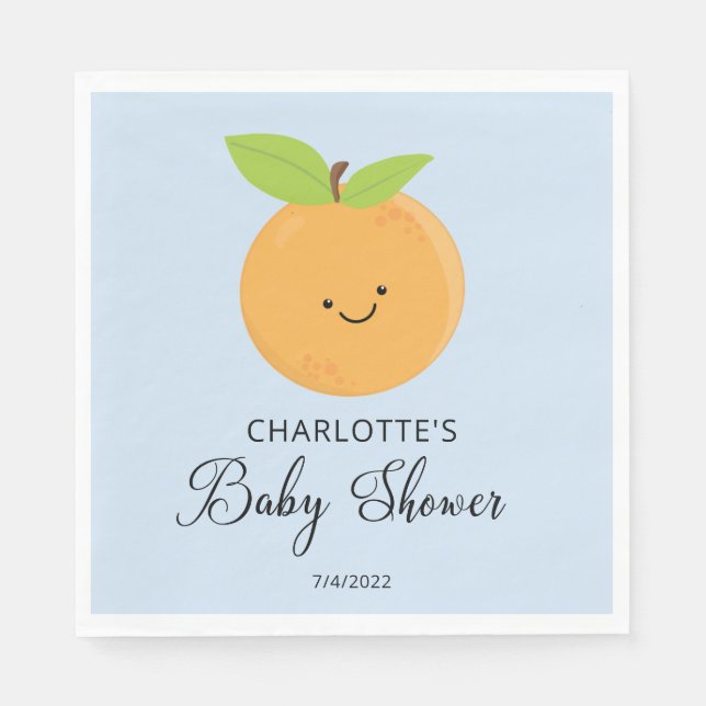 Little Cutie Baby Shower Napkins Pappersservett (Framsidan)
