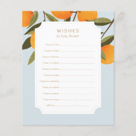 Little Cutie Baby Shower Önskemål för Baby Card