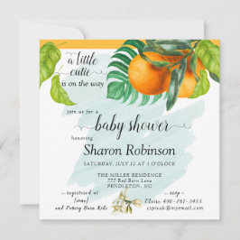 Little Cutie Baby Shower Orange