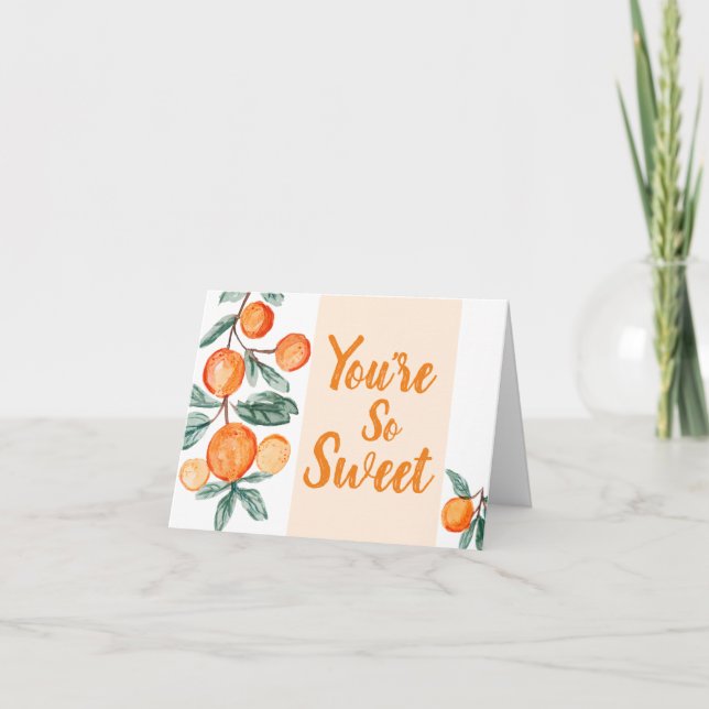 Little Cutie Baby Shower - tackkort (Framsida)