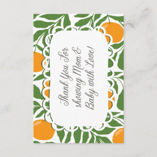 Little Cutie Baby Shower Thank You Card Tilläggskort