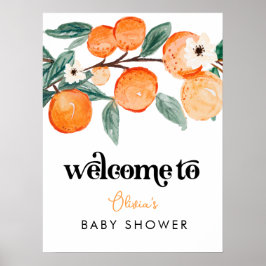 Little Cutie Baby Shower Välkommen Poster