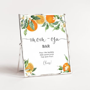 Little cutie babydusch Mamma-osa pub-tecken Poster