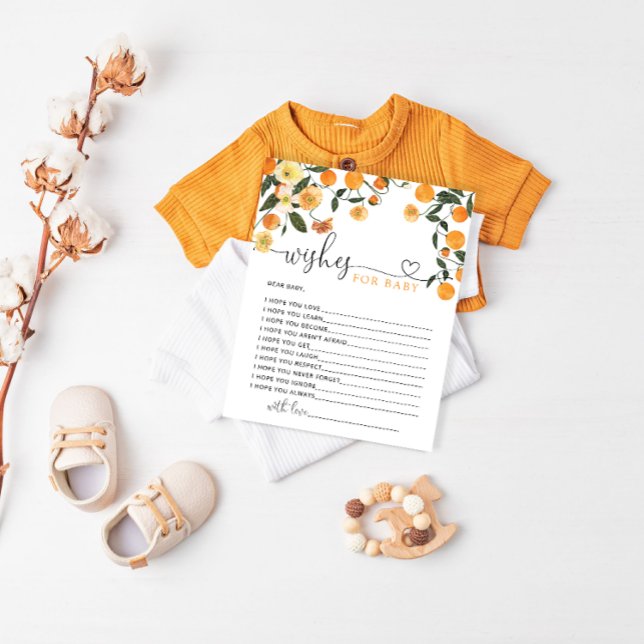 Little Cutie babydusch önskemål för baby-kort (Skapare uppladdad)