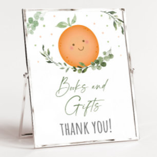 Little Cutie Bokar och Gifts Baby Shower Sign Sign Poster