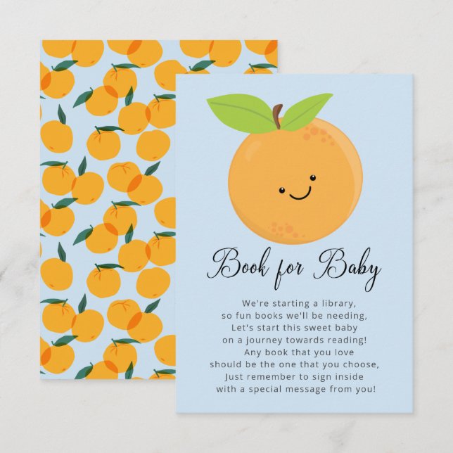 Little Cutie Boys Baby Shower Bok för Baby Card Tilläggskort (Fram/baksida)