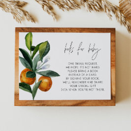 Little Cutie Citrus Baby Shower Bokar för Baby Inbjudningar