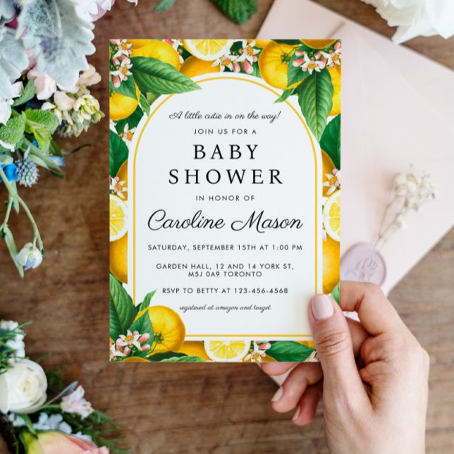 Little Cutie Citrus Baby Shower Inbjudningar (Skapare uppladdad)