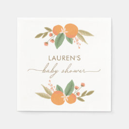 Little Cutie Citrus Baby Shower Pappersservett