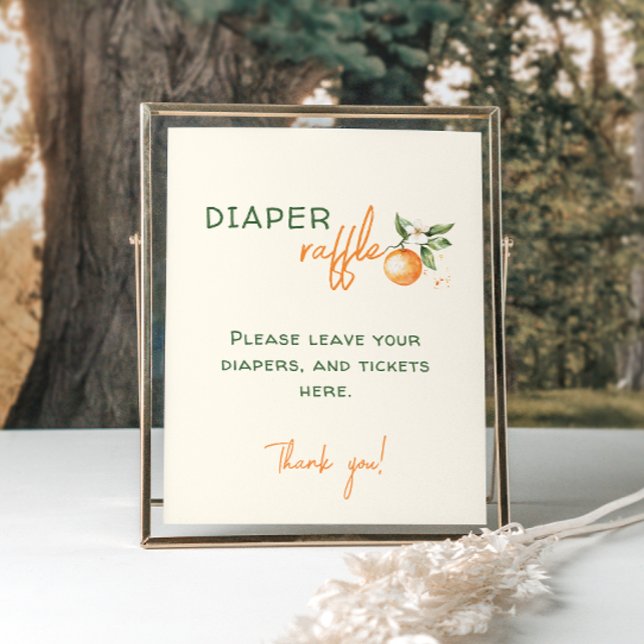 Little Cutie Citrus Baby Shower Raffle Poster (Skapare uppladdad)