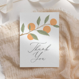 Little Cutie Citrus Baby Shower Tack Kort