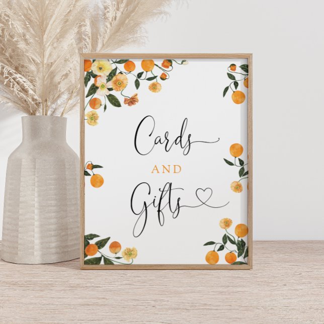 Little Cutie Citrus Botanical Cards and Gifts Sign Poster (Skapare uppladdad)