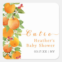 Little Cutie Citrus Orange Clementine Baby Shower