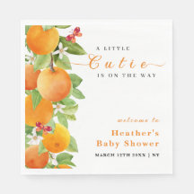 Little Cutie Citrus Orange Clementine Baby Shower