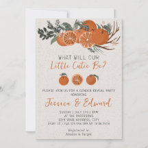 Little Cutie Citrus Orange Gender Reveal Party