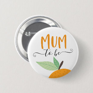Little Cutie Citrus Orange Morsa to be Button Knapp