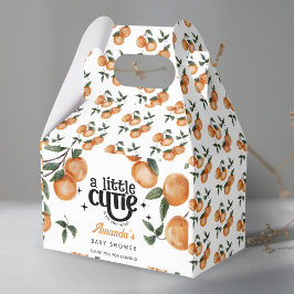 Little Cutie Citrus Orange Thank You Baby Shower Presentaskar