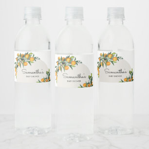 Little Cutie Citrus Orange Vattenflaskor Etikett