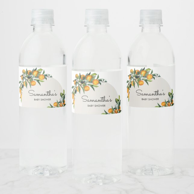 Little Cutie Citrus Orange Vattenflaskor Etikett (Flaskor)